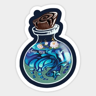 Indigo Beta Fish Potion Sticker